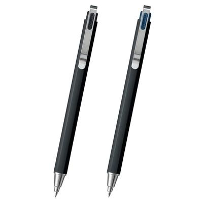 Sakura Gel Ink Ballpoint Ballsign iD Pure Black and Night Cray-Pas Pen, Plus, 2-Color Set, 0.5mm, Black, GBR355-2A
