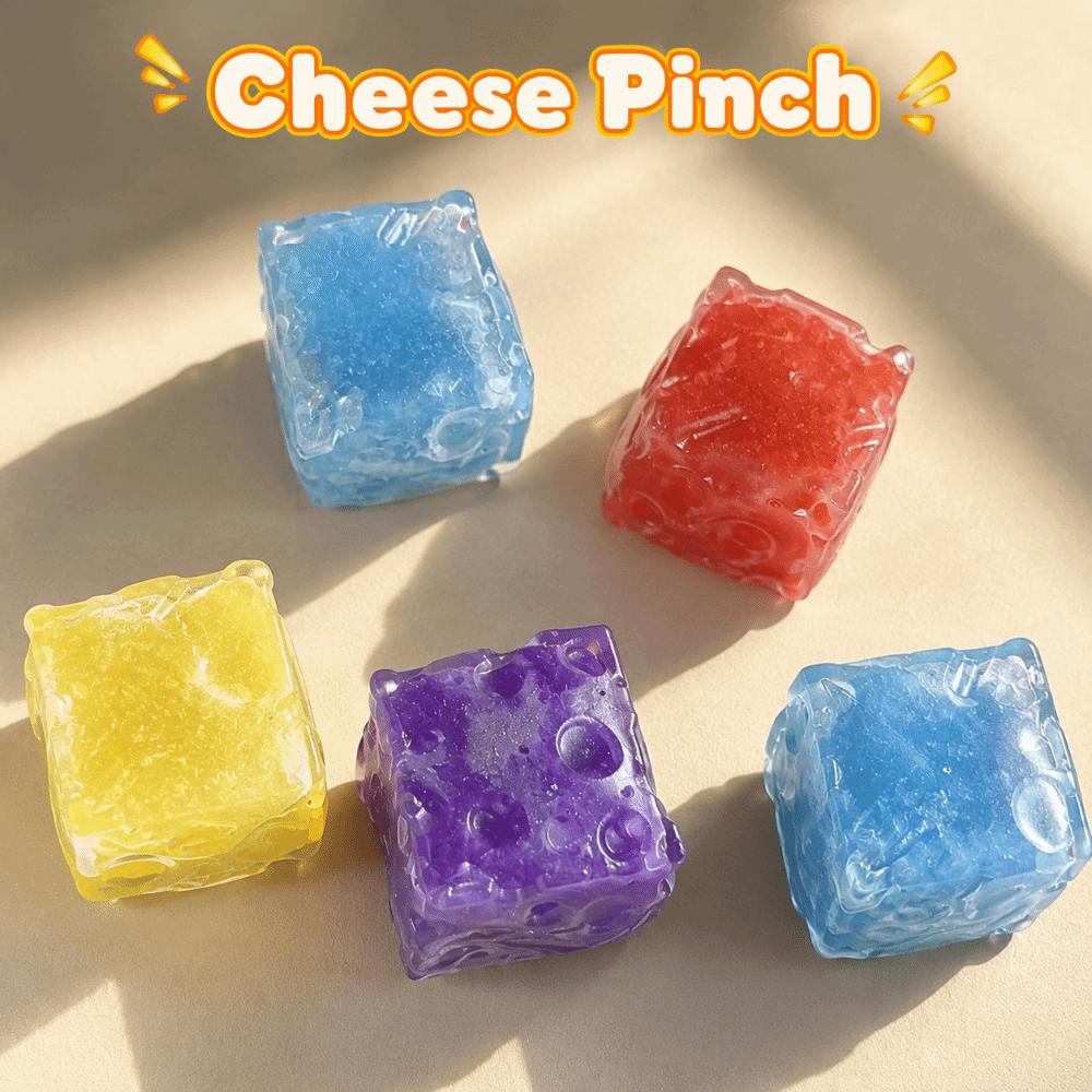 Super Soft Cheese Squeezed Cube Moldable Fidget Toy Kids Toy Cheese Squishy Toy Home Decoration