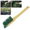 Lawn Mower Brush Compact Size Wooden Handle Cleaning Brush Lawn Mower Accessory Brush Grass Clipping Dirt Removal Tool