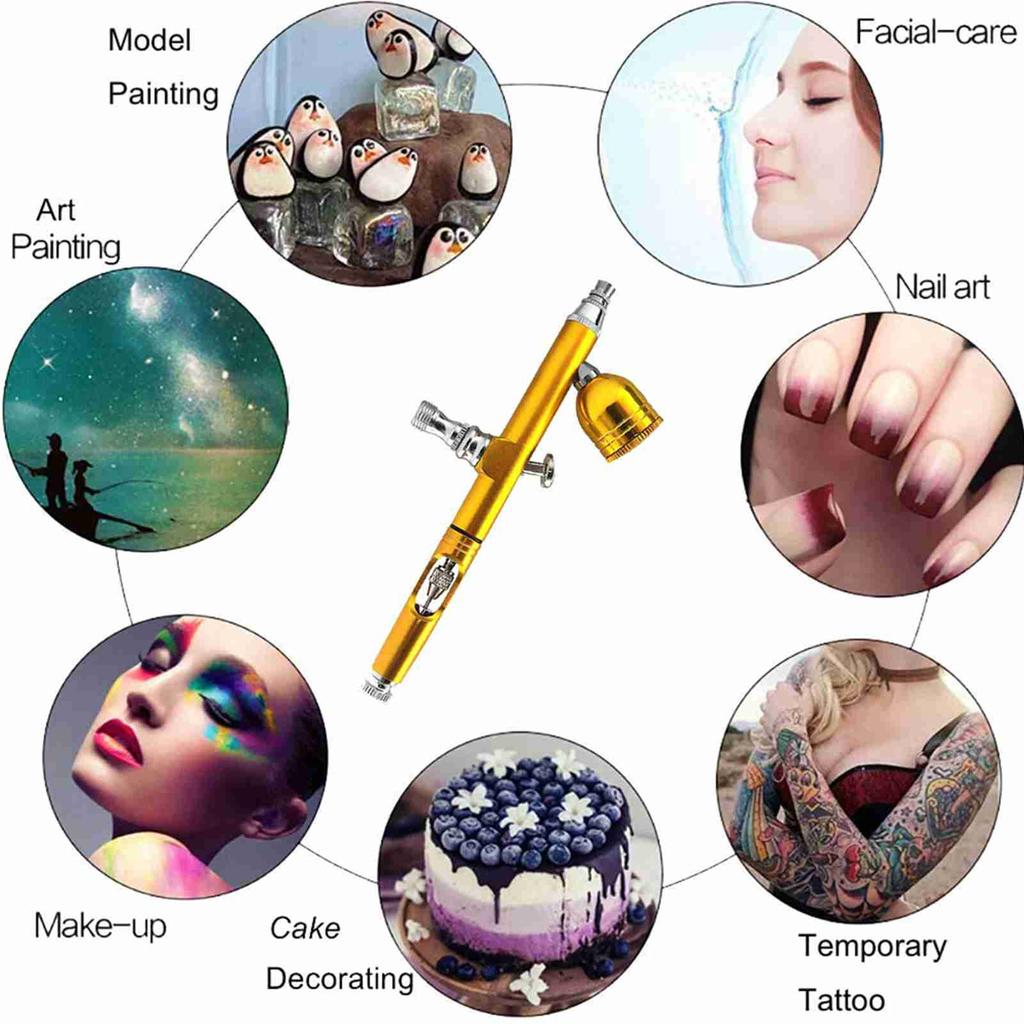 Airbrush Portable Handheld Airbrush Gun Accessories 0.3mm Nozzle for FX Makeup Tattoo Painting