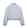 Summer 2024 Women's European-American Style Bomber Jacket with Large Pockets