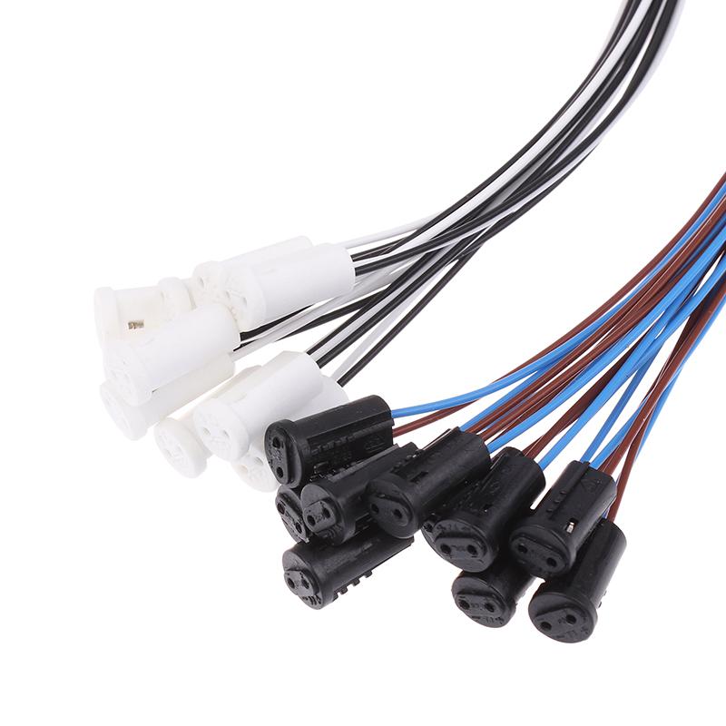 10Pcs/Lot 60Cm Length G4 Lamp Socket Stable Inner Wire Miniature Led  Lamp Holder Light Bulb Halogen Light Bulb Base