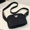 Elegant Compact Butterfly‑Design Crossbody Bag Trendy Adjustable Wide Strap Nylon Mini Purse for Women Outdoor Daily Activities