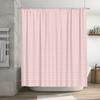 Pink Striped Shower Curtain Waterproof Home Decor Solid Pink Bath Curtains Bathtub Liner for Bathroom Decoration 72x78 Inch