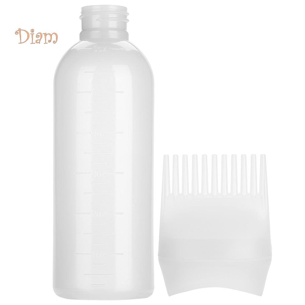 NO.INS Salon Mytí vlasů Barvení Láhev s barvivem Aplikátor Hřeben Dávkovací štětec masáž hřebenem na vlasy