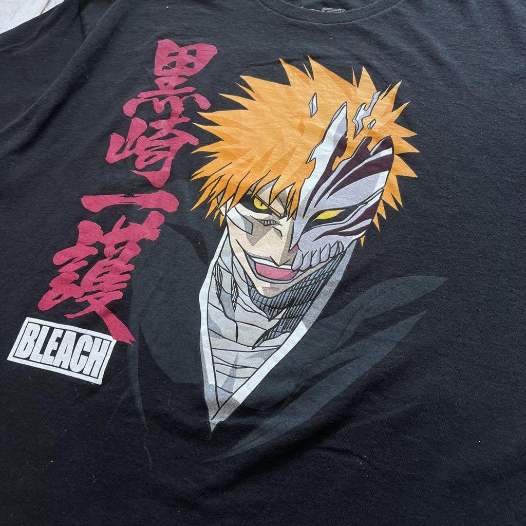 [USED] Official BLEACH Ichigo Kurosaki Anime T-shirt, Size L