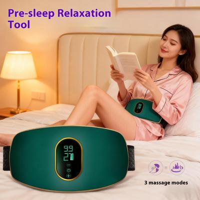 Vibrating Massage Belt - Portable, Rechargeable Home Fitness Equipment with High-Frequency Oscillation for Waist & Core