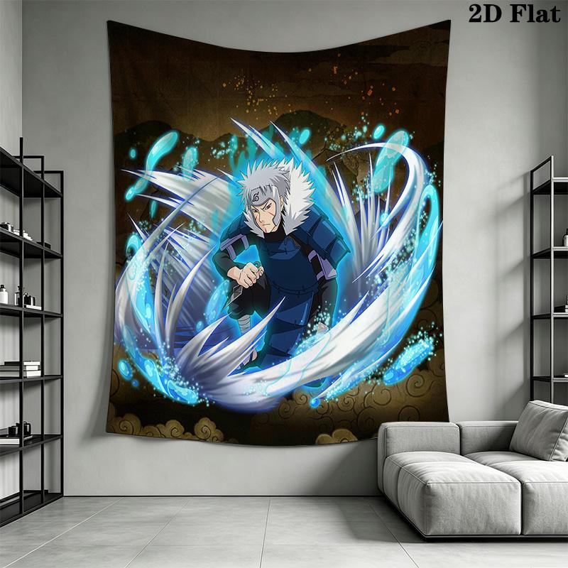 Green Flame Warrior Tapestry Tapestry Background Cloth Fashion Print Soft Home Decor Christmas Gift