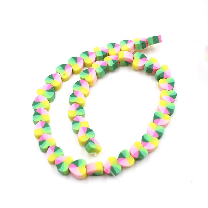 Soft Pottery Beads Beaded Handmade Materials Diy Jewelry Accessories Mobile Phone Chain Bead Separation Mixed Color Soft Pottery Loose Beads