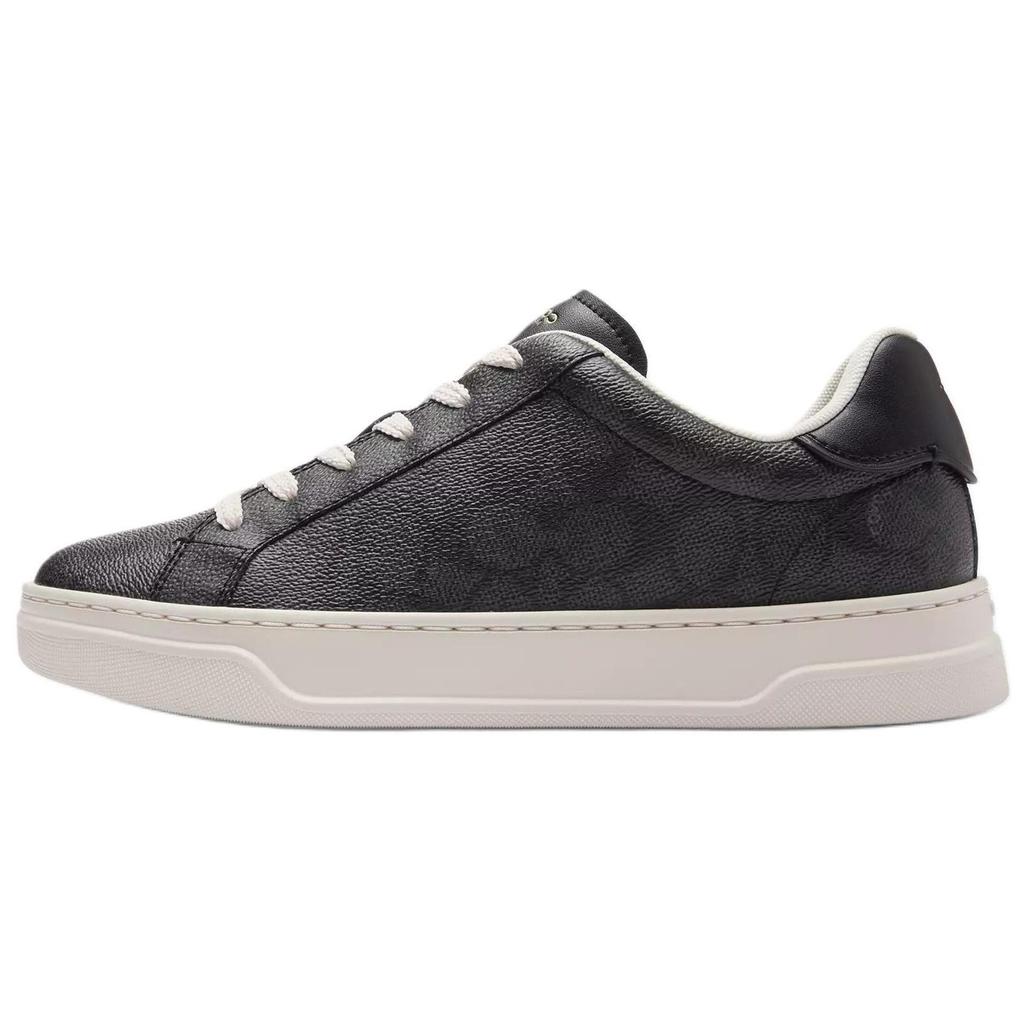 COACH High Line Leather Low top Skateboard Shoes Women's Black CW970-CQ