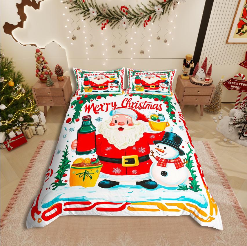 Comforter Homewish Merry Christmas Festival Xmas For Kids Bedding Sethappy New Year Decor