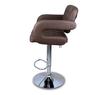 JUST SIT VINCI Brown - Bar stool with backrest and armrests