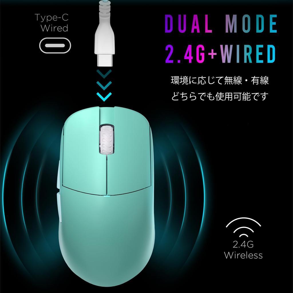 Lamzu Atlantis Mini Pro Gaming Elegant Amazon 1 Set of Extra Japan Authorized Dealer Warranty Mouse, Blue, Exclusive, Soles,