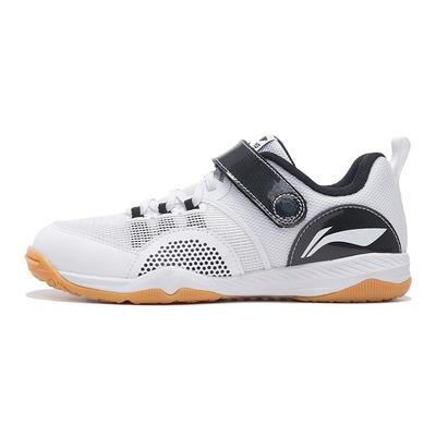Li Ning You Ren Cırt Cırtlı Masa Tenisi Müsabaka Antrenman Ayakkabıları Çocuk Ayakkabıları Siyah Beyaz APTS006-2