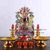 1PC Chinese Ceramic God of Wealth Ornament home decoration Wealth-attracting ornament Office Wealth Recruiting Statue 24-29CM