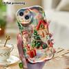 Phone Case: 2D Flat, Suitable for iPhone 18, 17, 16, 15, 14, 13, 12 Pro Protective Cases, Rainbow Christmas Village, Perfect Holiday Gift for Christma