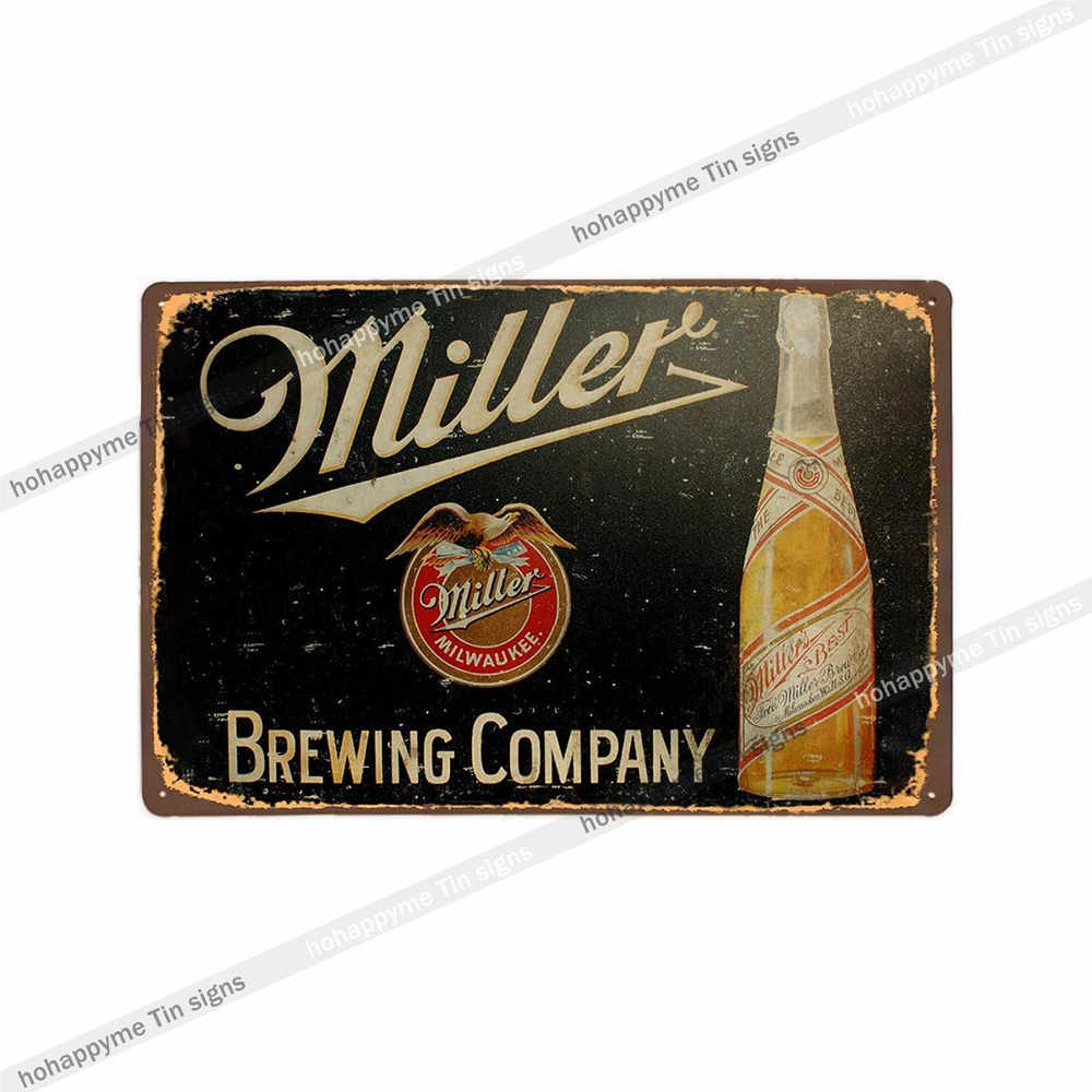 Beer Metal Poster Signs Alcohol Vintage Decoration Plates For Wall Bar Pub Club  Kitchen Bedroom Retro Plaque Home Decor 20x30cm