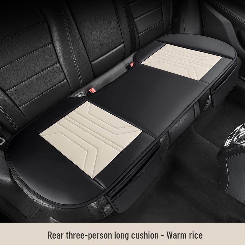 Universal All-Season Leather Car Seat Cushion for SUVs, Off-Road, Sedans, and Trucks