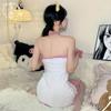 Fun underwear private house plush bear cute tube top short skirt halter bow tight hip skirt free