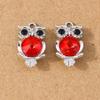 10pcs Cute Animal Charms Crystal Owl Pendants for Jewelry Making DIY Necklace Earrings Bracelet Accessories Supplies