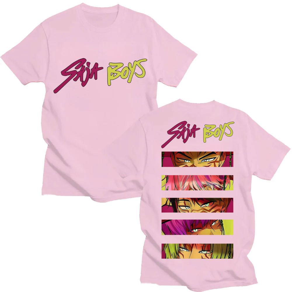 Anime Kpop Demon Hunters Saja Boy T Shirt Vintage Fashion Manga T Shirts Men Women Oversized Cozy Cotton Tee Shirts Streetwear
