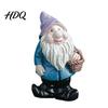 Weather Resistant Resin Figurine Mini Gnomes Figurine Welcome Gnome Garden Statue Small Fade Lawn Decor Dwarf Ornament for Fairy Garden Flower Pot,