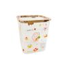 Desktop Small Trash Can Household Desktop Transparent Square Cartoon Peel Paper Confetti Lidless Storage Bucket Students