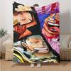 1pc One Piece Adventure Soft Throw Blanket Flannel All Season Light Weight Living Room/Bedroom Warm Blanket. M7270128