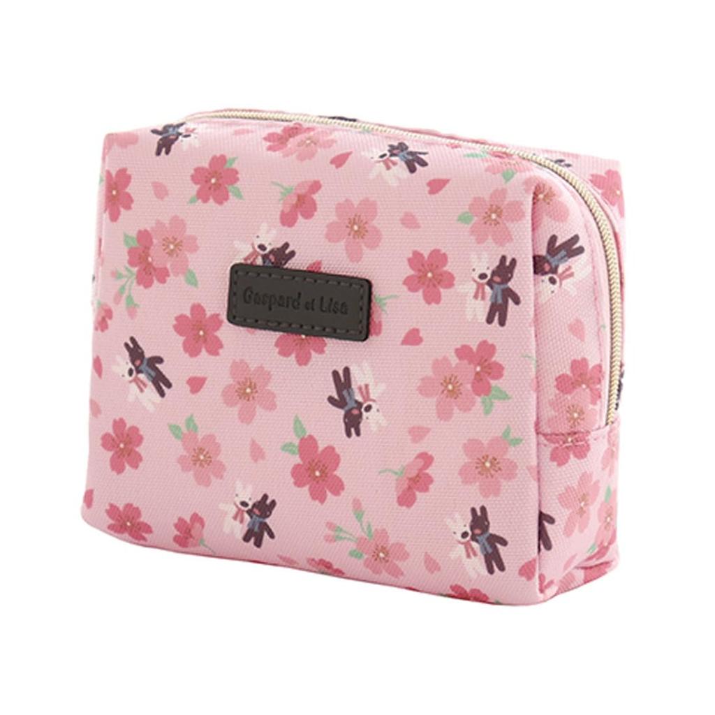 Gaspard et Lisa Pouch with Cherry Blossoms (Packaged) Pink, Women's, 001027-0001-01
