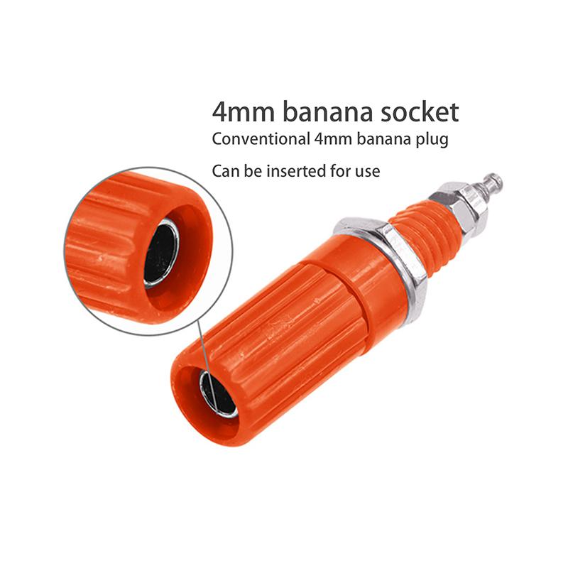 5Pcs Diy Accessories 4Mm Banana Socket M3X45Mm Binding Post Nut Banana Plug Jack Electrical Connector Terminal