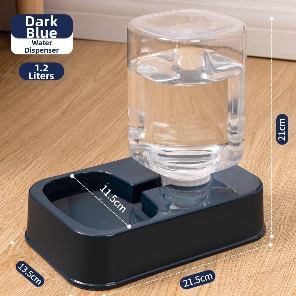 1.2L/1.5L Automatyczny Podajnik dla Zwierząt Domowych Plastikowa Miska na Jedzenie Zintegrowana dla Zwierząt