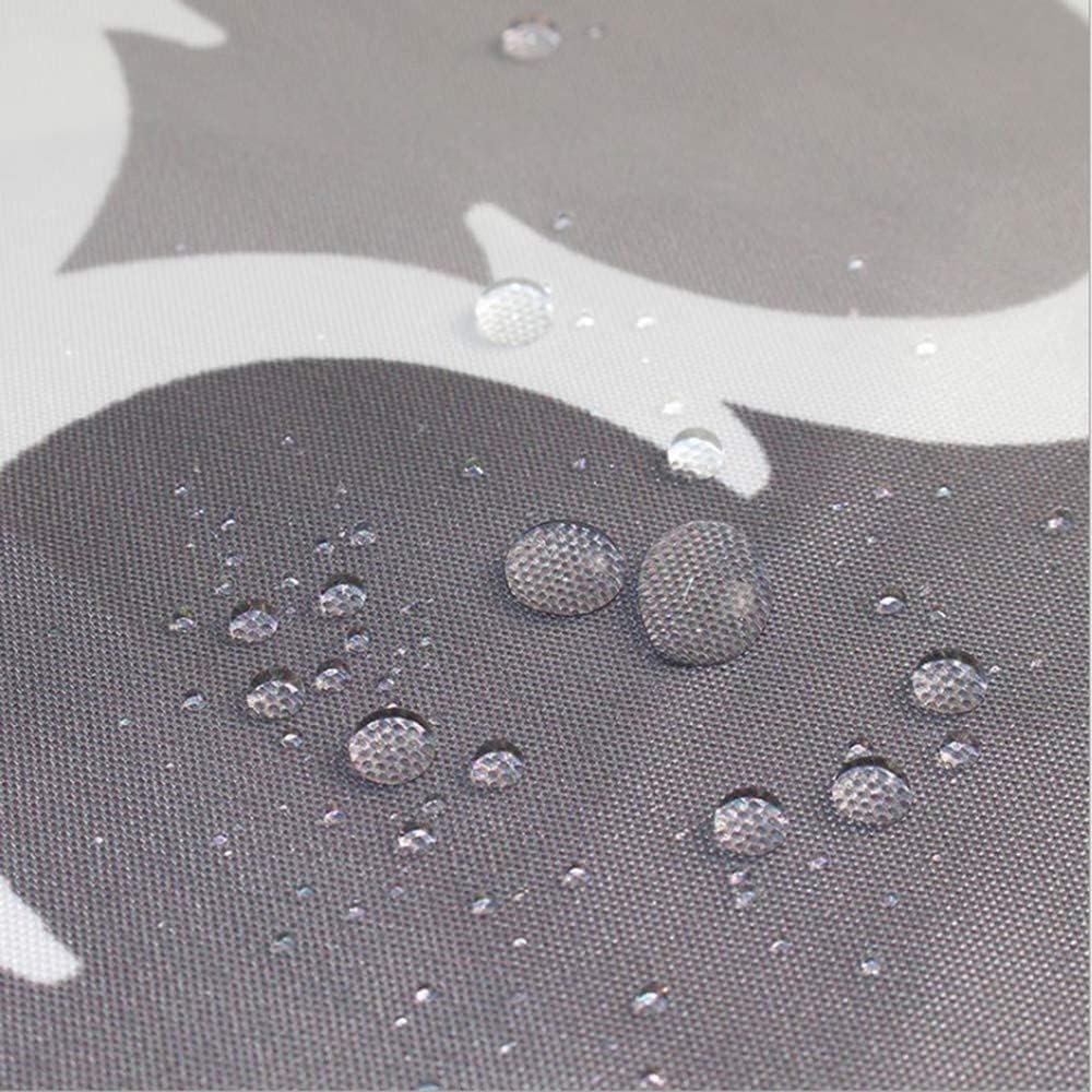 1Pc Waterproof Shower Curtain, Made Of Thick Polyester Fabric, Machine Washable, With Hooks, Suitable For Bathroom
