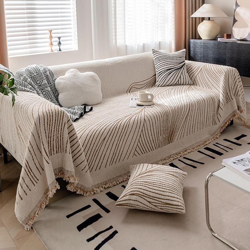 Nordic Sofa Throw Blankets Outdoor Camping Picnic Large Blanket Fit for Four Seasons Leisure Relax Beach Towel Travel Rug