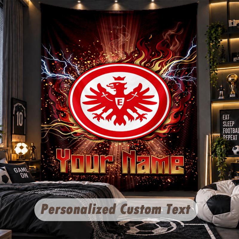 TapestryEintracht Frankfurt Custom Name Text Personalized Wall Hanging Tapestry Home Wall Decor