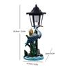 Crane Figurine Decorative Solar Statue Light Housewarming Gift Easy to Use Collection Garden Decor for Patio Yard Outside