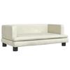 Kids  Sofa Cream 80 x 45 x 30 cm Velvet