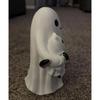 Whimsically Ghostly Holding Cats Pumpkin Resins Figurine Halloween Home Decors Artistic Craft Nontoxic Finish Ornament