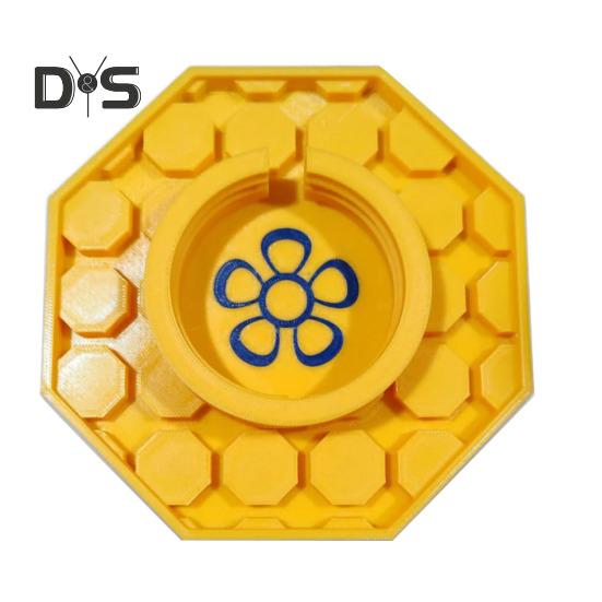 Bievanningsfat Hage Biefôringsskål for Mason-glass 3D-printet Biedrikkestasjon Birøktverktøy for Bikube Bigårdstilbehør