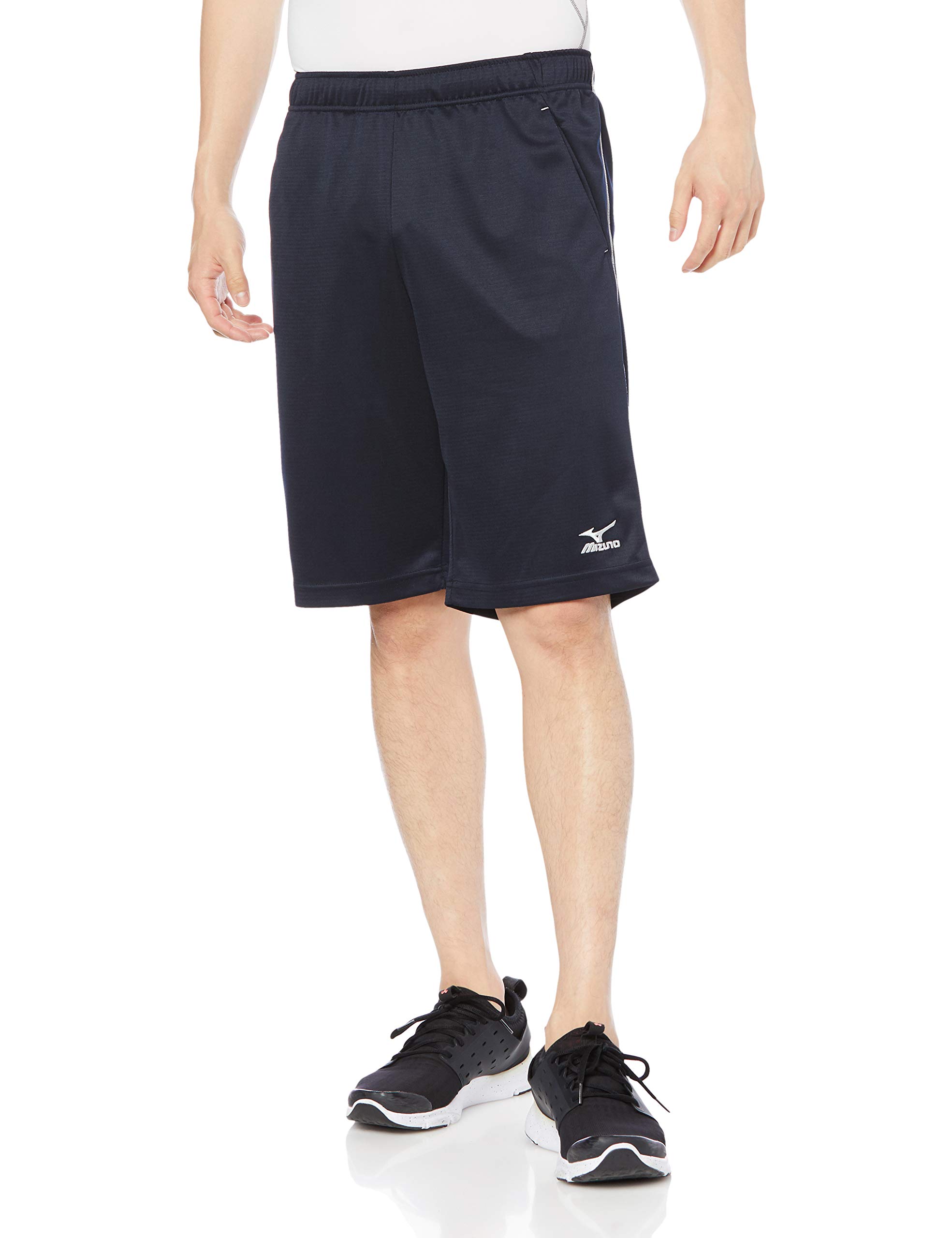 

Mizuno Light Sweat Training and Size M Men s Shorts, Sweat-Wicking Quick-Drying, Navy, (K2JD1191)
