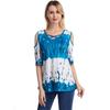 European and American Summer Women's Large Size Elegant Casual Shirt Printing Fashion T-shirt
