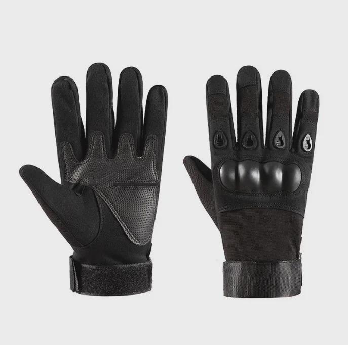 Men's Tactical Non-Slip Hard Shell Combat Gloves for Outdoor Training and Cycling.