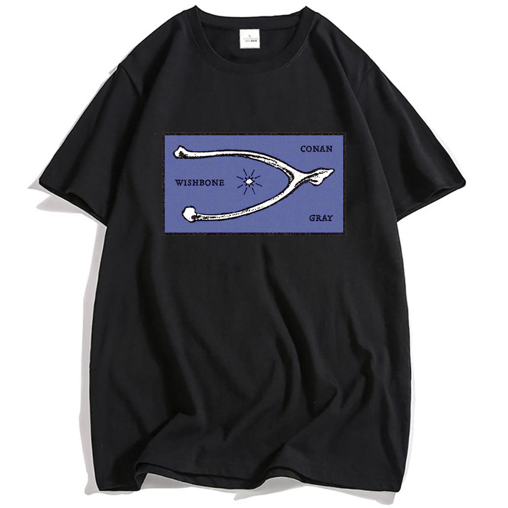 

Wishbone Conan Gray T-shirt Summer Casual 2025 Album Tshirts Cotton Short Sleeve Unisex Streetwear Loose Men Women T Shirt Print M