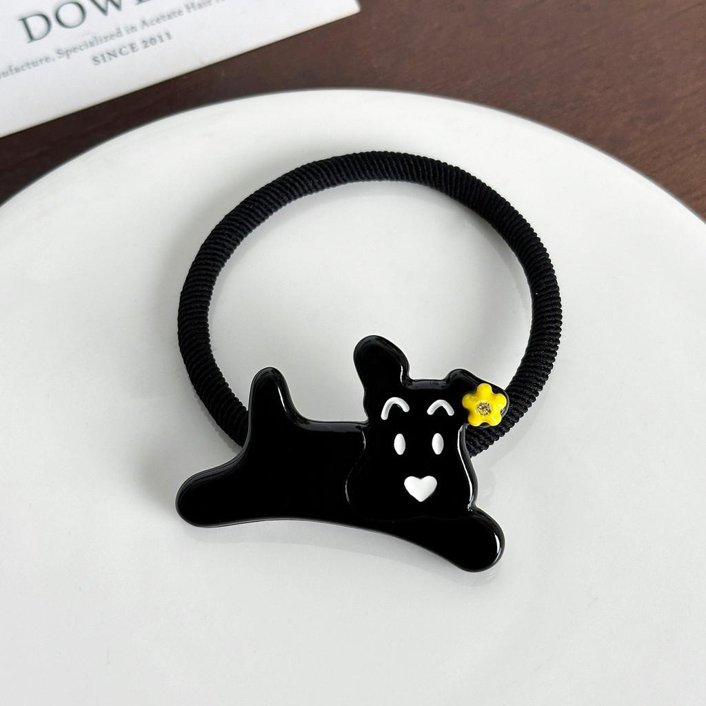 Cute Dog Acetate Clips And Scrunchies For High Ponytails And Fun Hairstyles