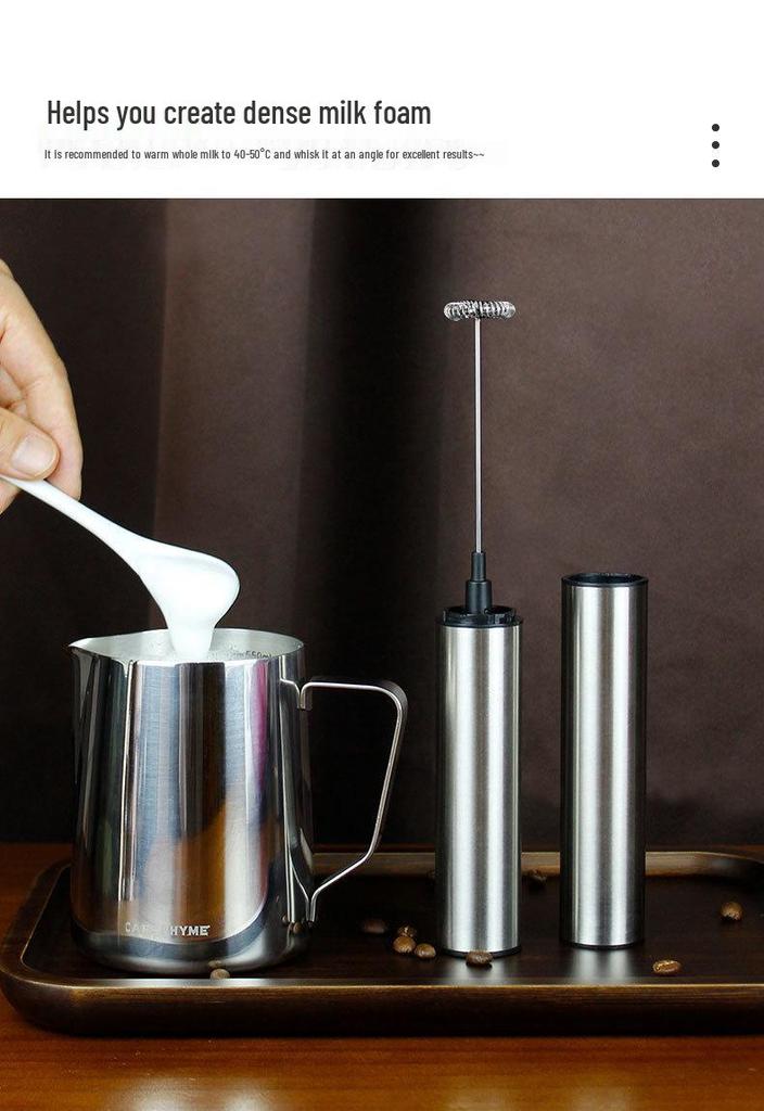 Handheld Electric Milk Frother and Cream Whipper