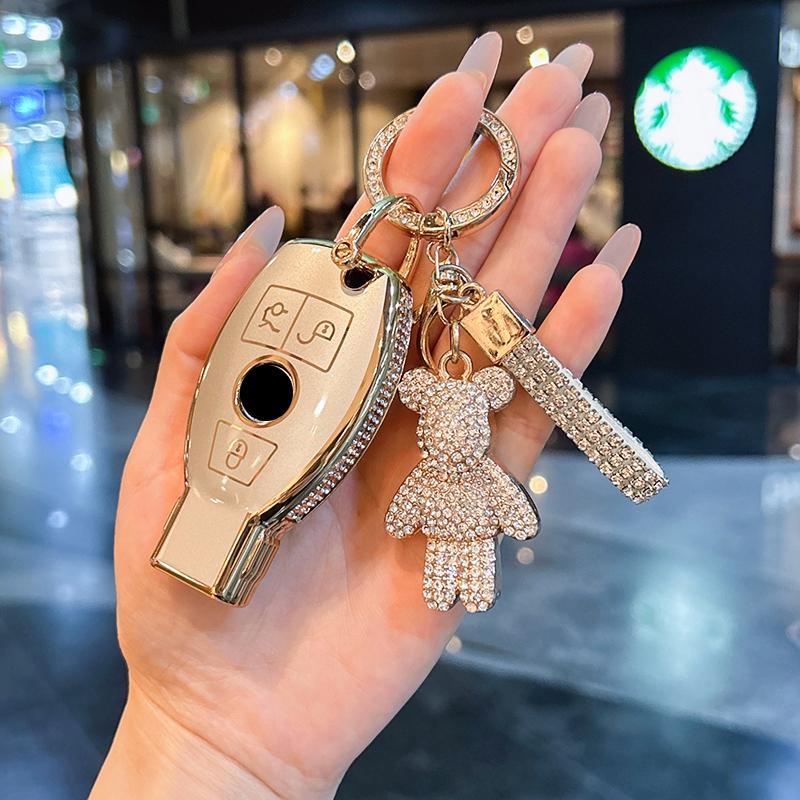 For Mercedes Benz keycase C E A B S Class GLE GLA GLB GLC GLS AMG Car key bag exquisite durable car accessories Car Key Case