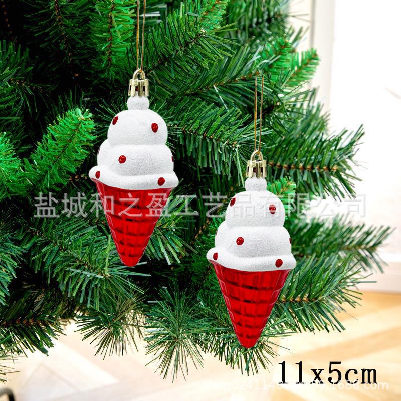 Weihnachtsbonbon-Dekorationen Hängende Bonbon-Ornamente mit Schnur zur Weihnachtsdekoration Weihnachtsbaumschmuck