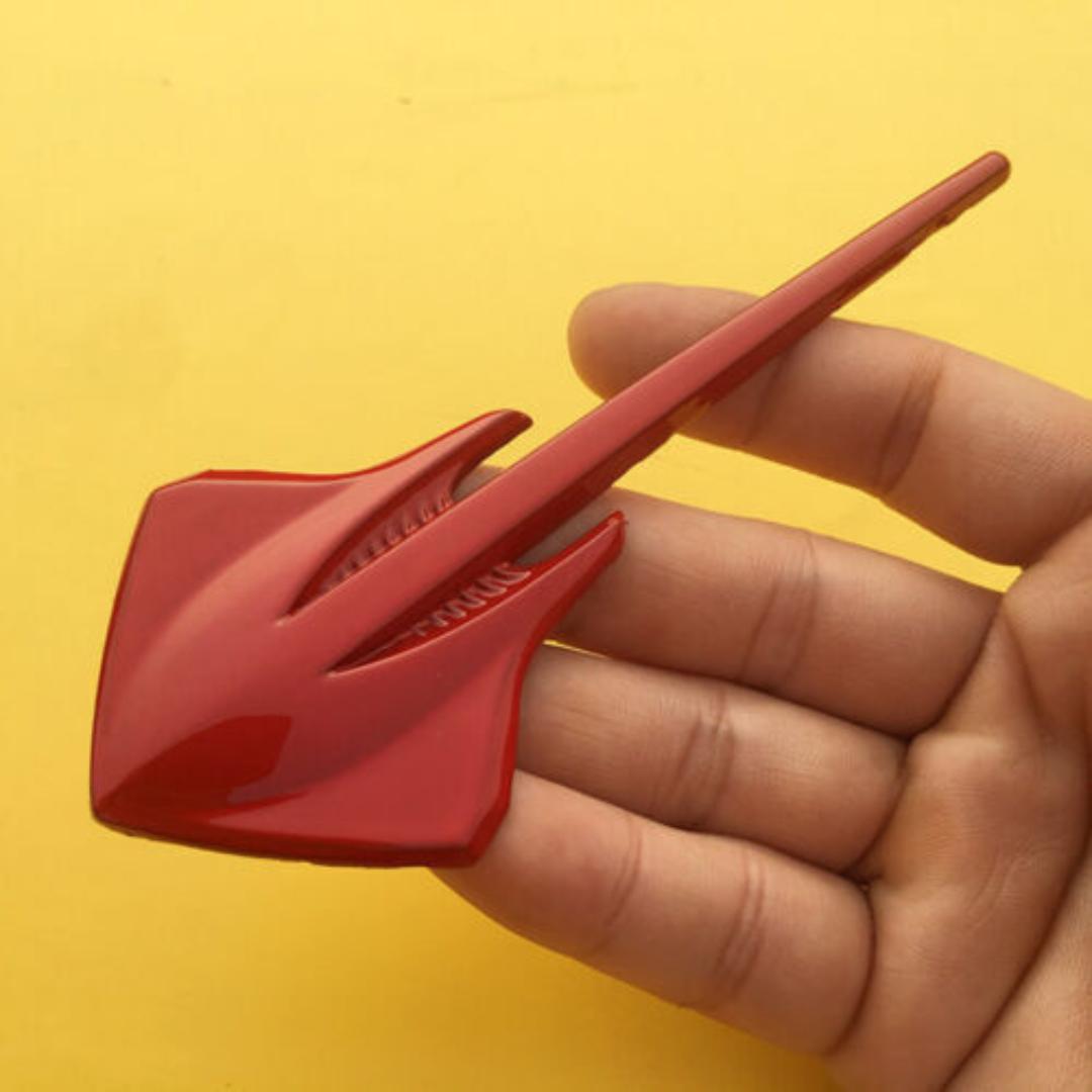 

2 шт. металлический хромированный значок на крыло Corvette Stingray, значок на боковое крыло, наклейка, наклейка красный