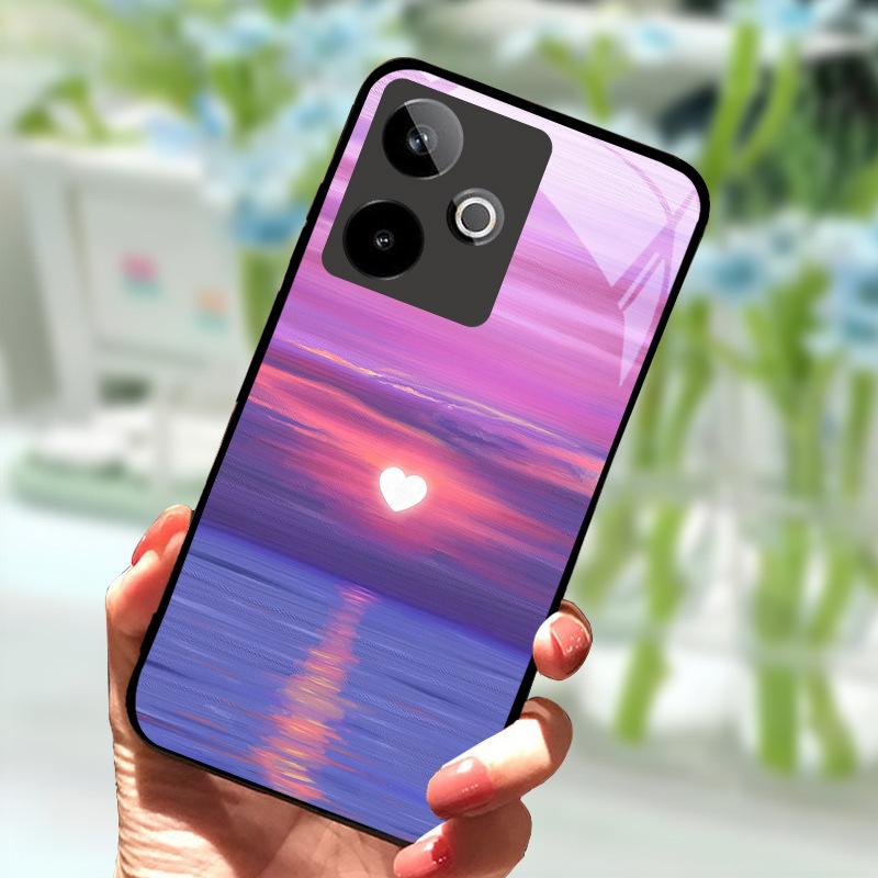 Pro Realme GT7 5G Pouzdro Nové Módní Zadní Kryt z Tvrzeného Skla Pevné PC Pouzdro na Telefon Pro Realme GT 7 Fundas Nárazuvzdorné Pouzdro