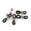50pcs Eyeglass Chain CCB Beads Adjustable Silicone Rubber Ends Connectors For DIY Eye Glasses Sunglasses Holder Jewelry Making