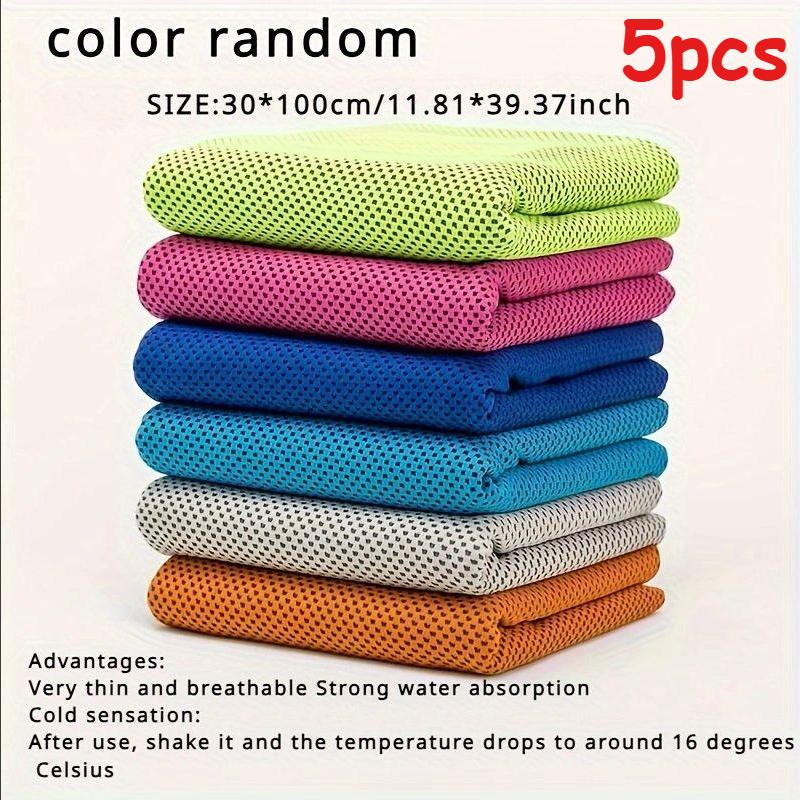 5pcs/1pc Outdoor Personal Care Sports Quick-Drying Towel, Portable And Easy-to-Use Outdoor Sports Cooling Towel, Reusable